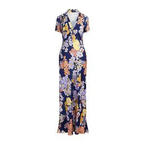 J. Crew NWT Short Sleeve Dusk Floral Prink Luster Crepe Slip Dress